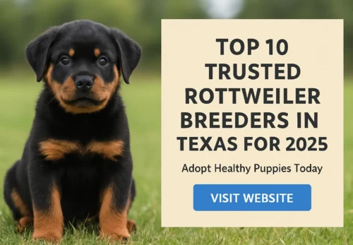 Top 10 Trusted Rottweiler Breeders in Texas for 2025 (Ultimate List for Puppy Lovers)β